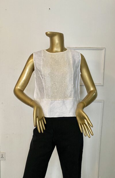 IMG_0075 White Sleeveless Top - Image 1