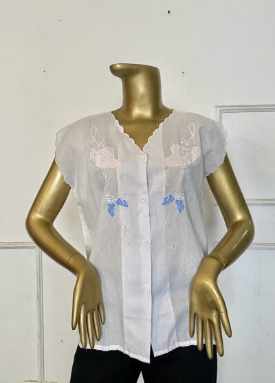 White Sleeveless Light Top - Image 1