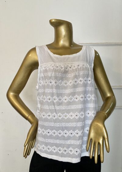 IMG_0129 White Sleeveless Top - Image 1