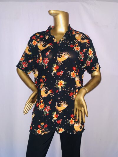 IMG_5165 Blue Floral Top - Image 1