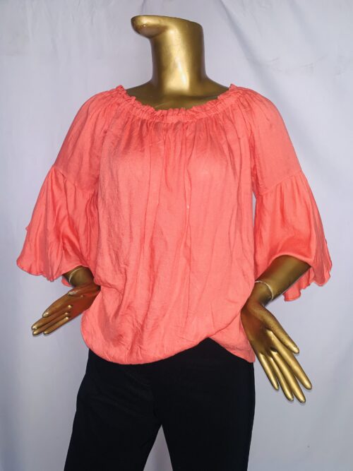 Orange Off Shoulder Top