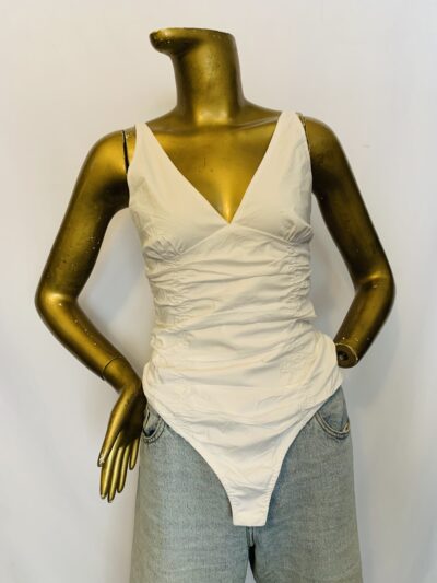 IMG_0360 White Colored Playsuit { Size | 12 } - Image 1