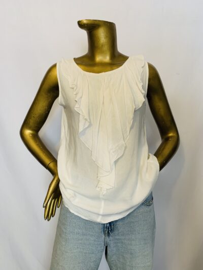 IMG_0379 White Colored Top { Size | 12 } - Image 1