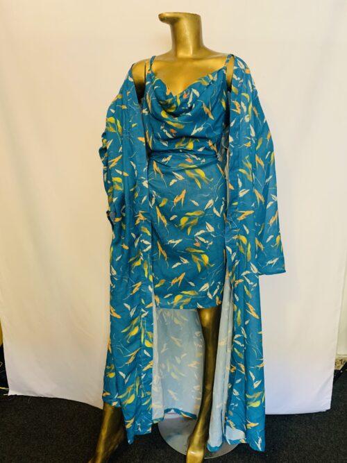 Blue Kimono and Dress | Declutter Cloth { Size | 18 }