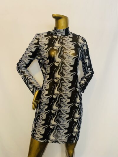 Black Stretch Dress | Declutter Dress { Size | 18 } - Image 1