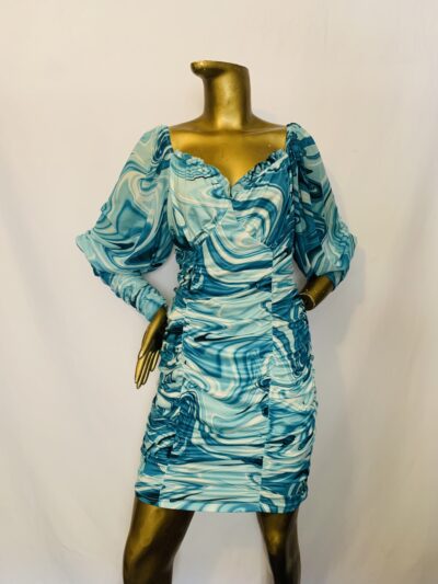 Blue Stretchy Dress | Declutter Dress { Size | 18 } - Image 1