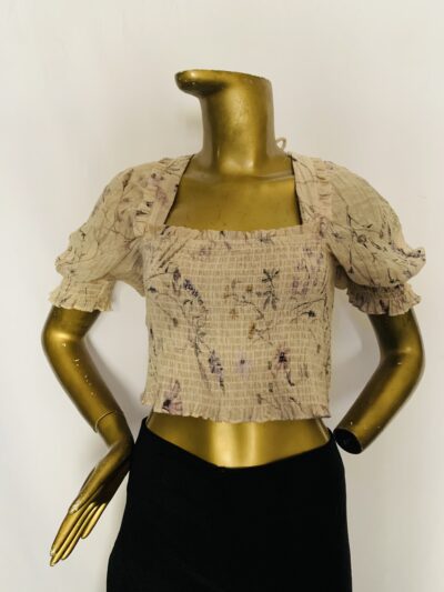 IMG_0547 Purple Floral Top { Size | 12 } - Image 1