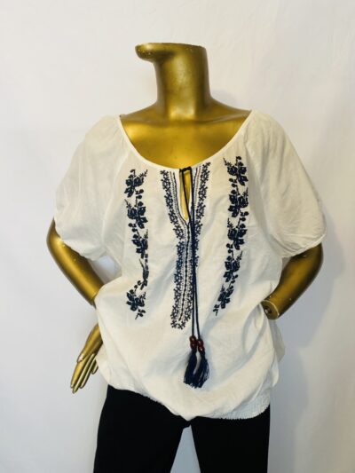 White Embroidery Top {Size | 20} - Image 1