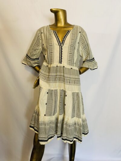 Off White / Black Dress {Size | 16} - Image 1