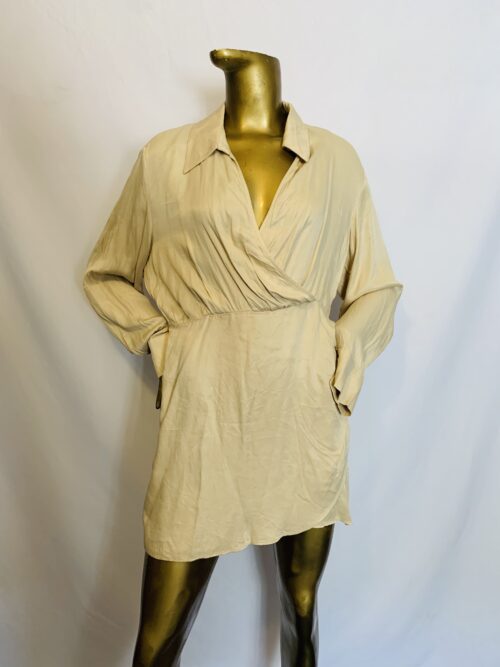 Brown Silk Dress {Size | 16}
