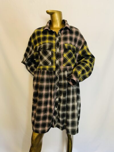Checked Shirt Dress {Size | 16} - Image 1