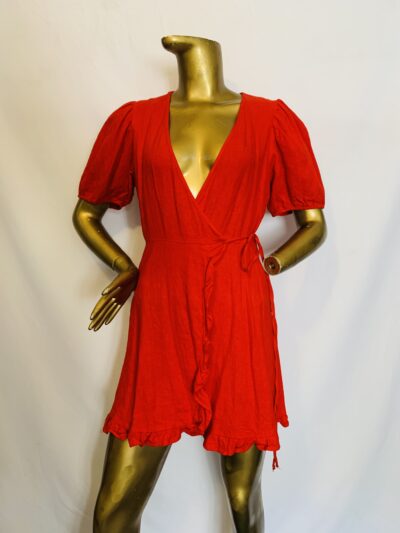 Red Wrap Dress {Size | 16} - Image 1