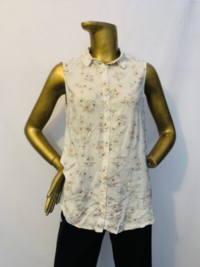 White Floral Top {Size | 12} - Image 1