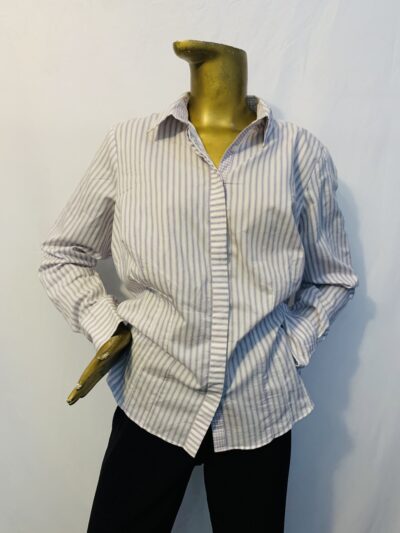Purple Stripe Shirt {Size | 12} - Image 1