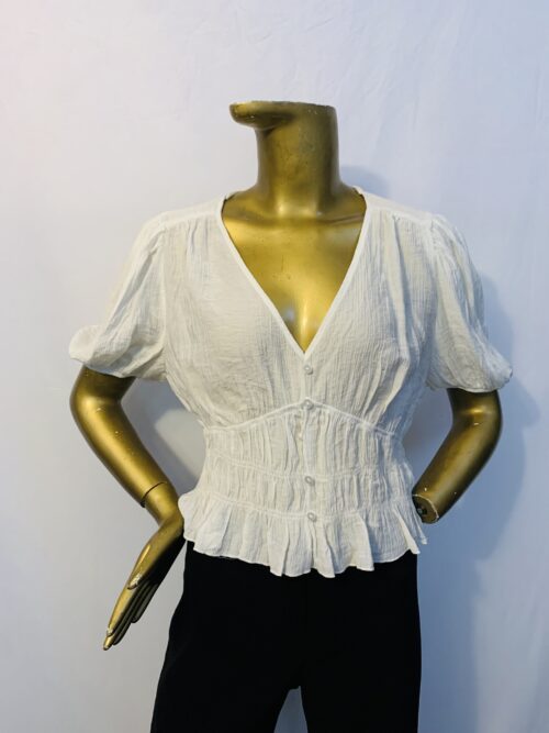 White Button Down Shirt {Size | 12}