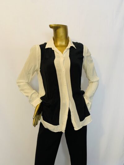 White / Black Shirt {Size | 10} - Image 1