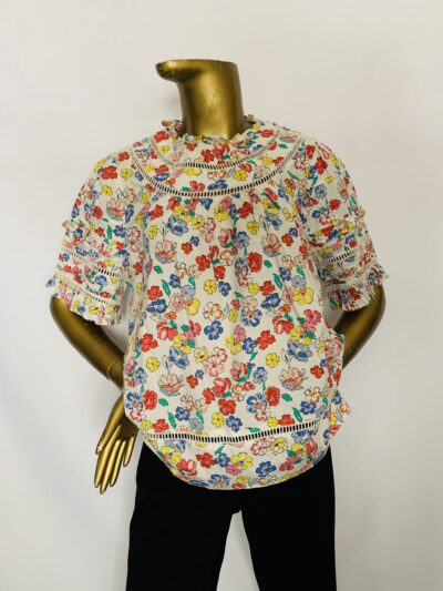 White Floral Top {Size | 12} - Image 1