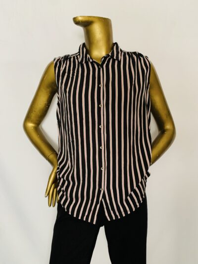 IMG_8388 Black Stripe Top {Size | 12} - Image 1