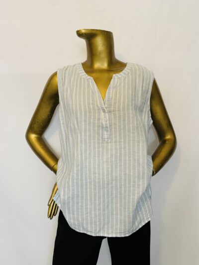 Blue / White Stripe Top {Size | 12} - Image 1