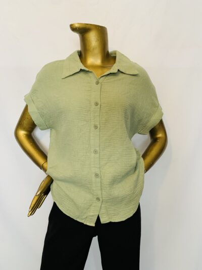 IMG_8459 Army Green Top {Size | 12} - Image 1